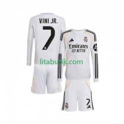 Real Madrid Vinicius Junior 7 Barn Hemma Fotbollströja 2025-2026 Långärmad