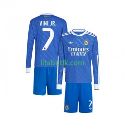 Real Madrid Vinicius Junior 7 Barn Tredje Fotbollströja 2025-2026 Långärmad