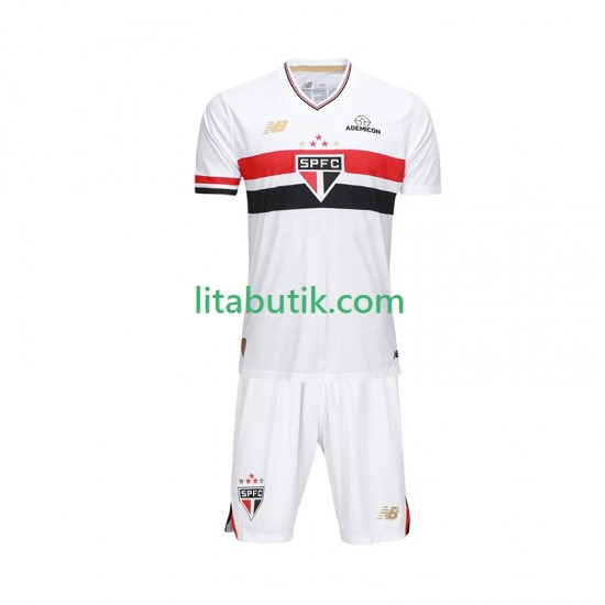 São Paulo Barn Hemma Fotbollströja 2025-2026 Kortärmad