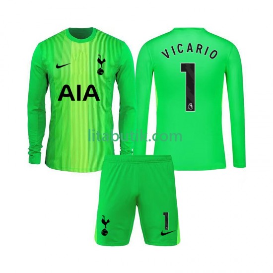 Tottenham Hotspur Guglielmo Vicario 1 Målvakt Barn Hemma Fotbollströja 2025-2026 Långärmad