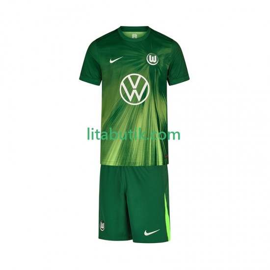 VfL Wolfsburg Barn Hemma Fotbollströja 2025-2026 Kortärmad