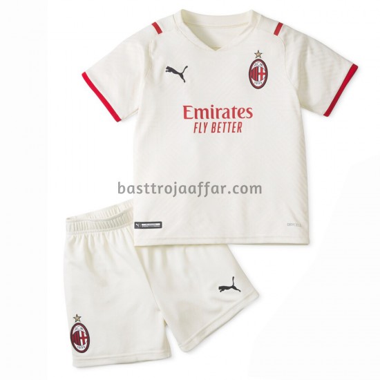 AC Milan Barn Borta Fotbollströja 2021-2022 Kortärmad