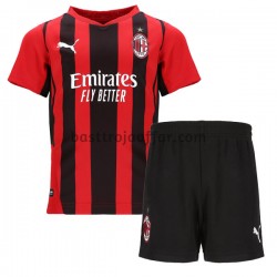 AC Milan Barn Hemma Fotbollströja 2021-2022 Kortärmad AC Milan Barn Hemma Fotbollströja 2021-2022 Kortärmad