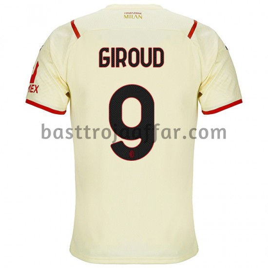 AC Milan Olivier Giroud 9 Borta Fotbollströja 2021-2022 Kortärmad