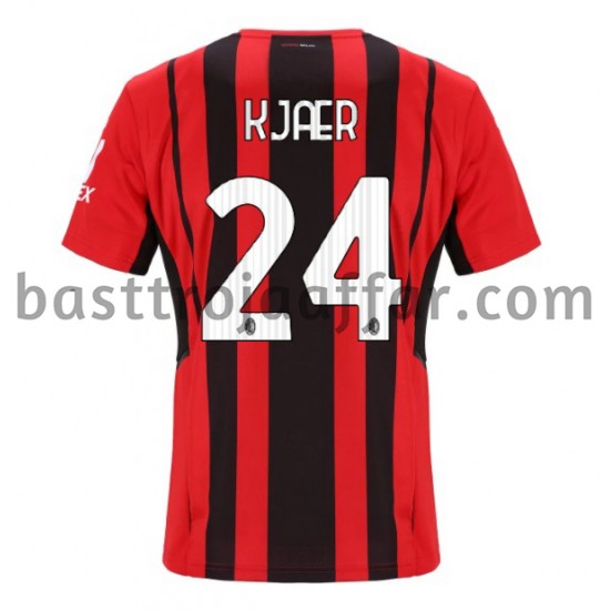 AC Milan Simon Kjaer 24 Hemma Fotbollströja 2021-2022 Kortärmad