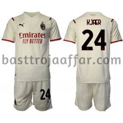 AC Milan Simon Kjaer 24 Barn Borta Fotbollströja 2021-2022 Kortärmad AC Milan Simon Kjaer 24 Barn Borta Fotbollströja 2021-2022 Kortärmad