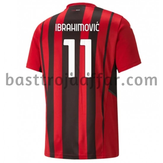 AC Milan Zlatan Ibrahimović 11 Hemma Fotbollströja 2021-2022 Kortärmad