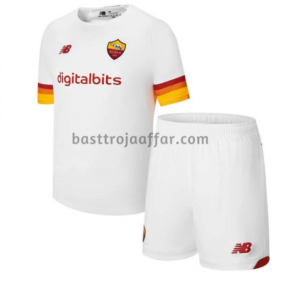 AS Roma Barn Borta Fotbollströja 2021-2022 Kortärmad