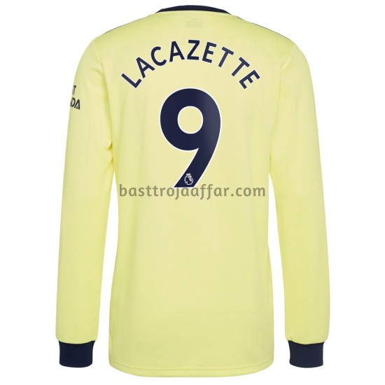 Arsenal Alexandre Lacazette 9 Borta Fotbollströja 2021-2022 Långärmad