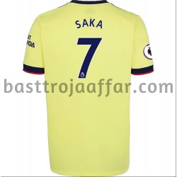 Arsenal Bukayo Saka 7 Borta Fotbollströja 2021-2022 Kortärmad