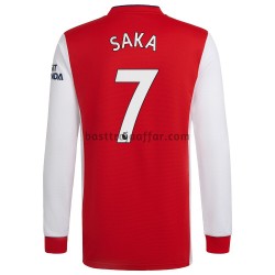 Arsenal Bukayo Saka 7 Hemma Fotbollströja 2021-2022 Långärmad