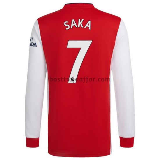 Arsenal Bukayo Saka 7 Hemma Fotbollströja 2021-2022 Långärmad