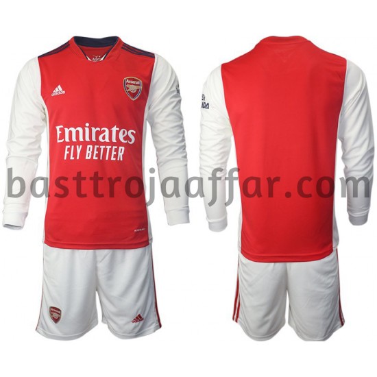 Arsenal Barn Hemma Fotbollströja 2021-2022 Långärmad