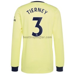 Arsenal Kieran Tierney 3 Borta Fotbollströja 2021-2022 Långärmad