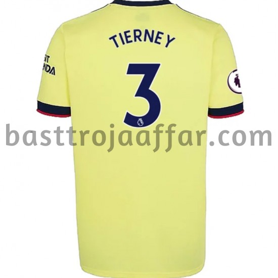 Arsenal Kieran Tierney 3 Borta Fotbollströja 2021-2022 Kortärmad