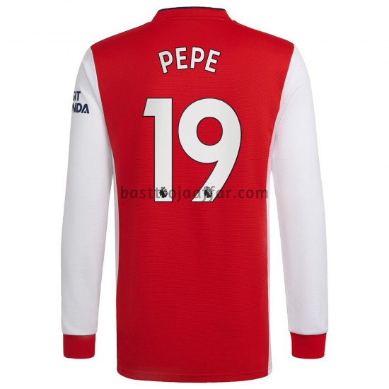 Arsenal Nicolas Pepe 19 Hemma Fotbollströja 2021-2022 Långärmad