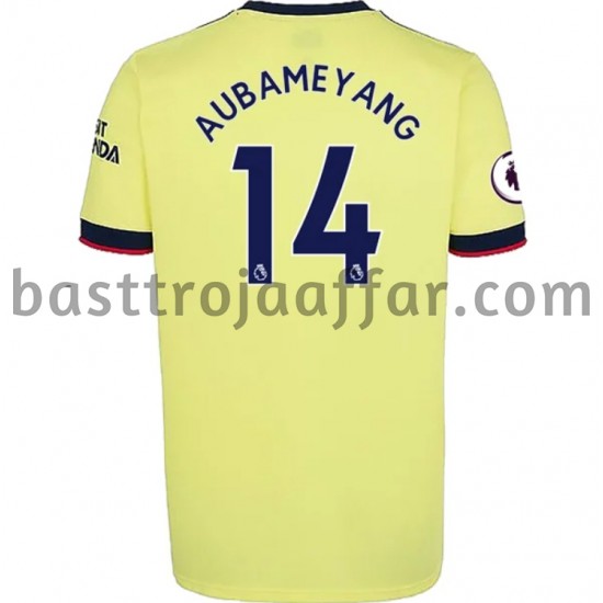 Arsenal Pierre-Emerick Aubameyang 14 Borta Fotbollströja 2021-2022 Kortärmad