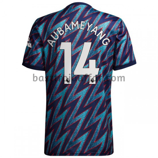 Arsenal Pierre-Emerick Aubameyang 14 Tredje Fotbollströja 2021-2022 Kortärmad