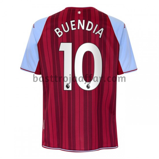 Aston Villa Emiliano Buendia 10 Hemma Fotbollströja 2021-2022 Kortärmad