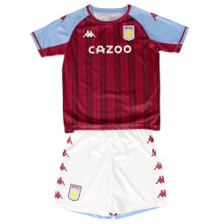Aston Villa Barn Hemma Fotbollströja 2021-2022 Kortärmad Aston Villa Barn Hemma Fotbollströja 2021-2022 Kortärmad