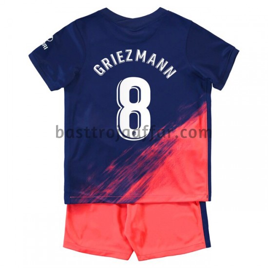 Atlético Madrid Antoine Griezmann 8 Barn Borta Fotbollströja 2021-2022 Kortärmad