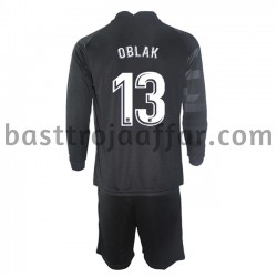 Atlético Madrid Målvakt Jan Oblak 13 Barn Borta Fotbollströja 2021-2022 Långärmad Atlético Madrid Målvakt Jan Oblak 13 Barn Borta Fotbollströja 2021-2022 Långärmad
