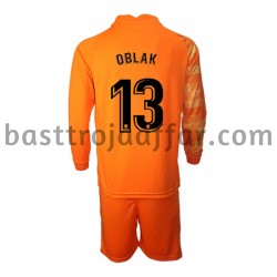 Atlético Madrid Målvakt Jan Oblak 13 Barn Hemma Fotbollströja 2021-2022 Långärmad Atlético Madrid Målvakt Jan Oblak 13 Barn Hemma Fotbollströja 2021-2022 Långärmad
