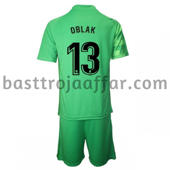 Atlético Madrid Målvakt Jan Oblak 13 Barn Tredje Fotbollströja 2021-2022 Kortärmad