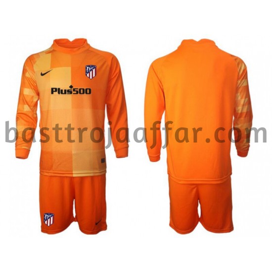 Atlético Madrid Målvakt Barn Hemma Fotbollströja 2021-2022 Långärmad