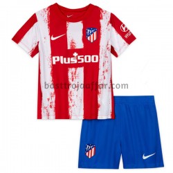 Atlético Madrid Barn Hemma Fotbollströja 2021-2022 Kortärmad Atlético Madrid Barn Hemma Fotbollströja 2021-2022 Kortärmad