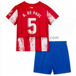 Atlético Madrid Rodrigo De Paul 5 Barn Hemma Fotbollströja 2021-2022 Kortärmad Atlético Madrid Rodrigo De Paul 5 Barn Hemma Fotbollströja 2021-2022 Kortärmad