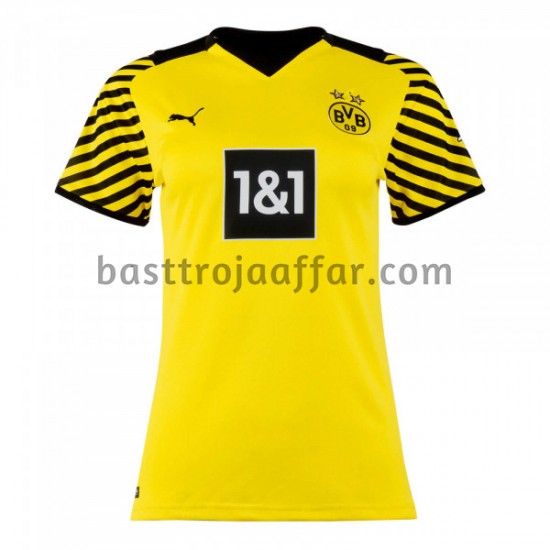 Borussia Dortmund Dam Hemma Fotbollströja 2021-2022 Kortärmad
