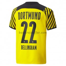 Borussia Dortmund ude Bellingham 22 Hemma Fotbollströja 2021-2022 Kortärmad Borussia Dortmund ude Bellingham 22 Hemma Fotbollströja 2021-2022 Kortärmad