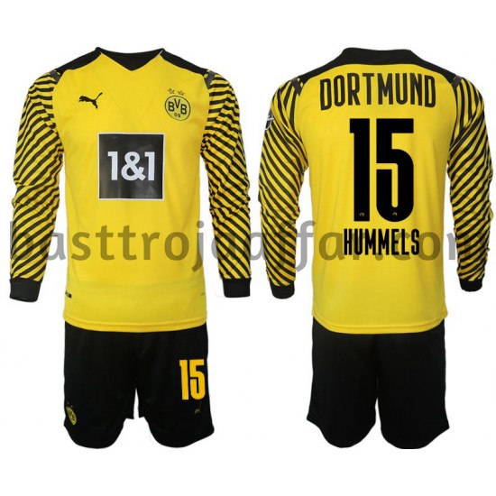 Borussia Dortmund Hummels 15 Barn Hemma Fotbollströja 2021-2022 Långärmad