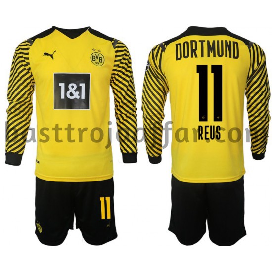Borussia Dortmund Reus 11 Barn Hemma Fotbollströja 2021-2022 Långärmad