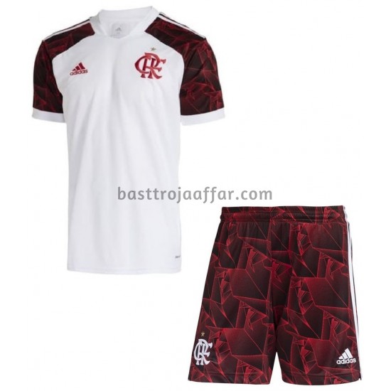 CR Flamengo Barn Borta Fotbollströja 2021-2022 Kortärmad
