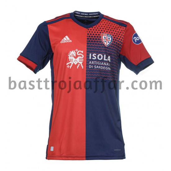 Cagliari Hemma Fotbollströja 2021-2022 Kortärmad