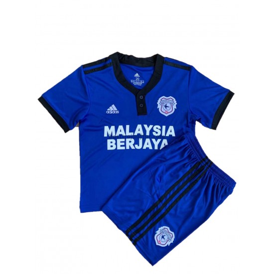 Cardiff City Barn Hemma Fotbollströja 2021-2022 Kortärmad
