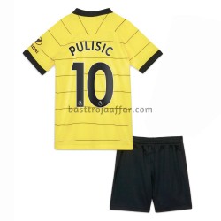 Chelsea Christian Pulisic 10 Barn Borta Fotbollströja 2021-2022 Kortärmad