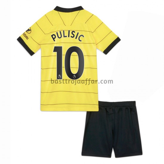 Chelsea Christian Pulisic 10 Barn Borta Fotbollströja 2021-2022 Kortärmad