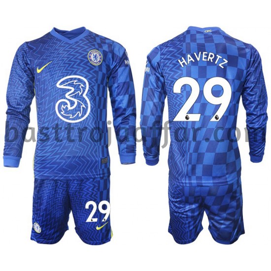 Chelsea Havertz 29 Barn Hemma Fotbollströja 2021-2022 Långärmad