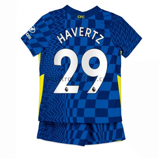 Chelsea Kai Havertz 29 Barn Hemma Fotbollströja 2021-2022 Kortärmad
