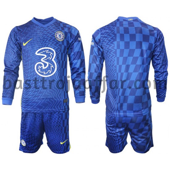 Chelsea Barn Hemma Fotbollströja 2021-2022 Långärmad