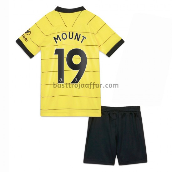 Chelsea Mason Mount 19 Barn Borta Fotbollströja 2021-2022 Kortärmad