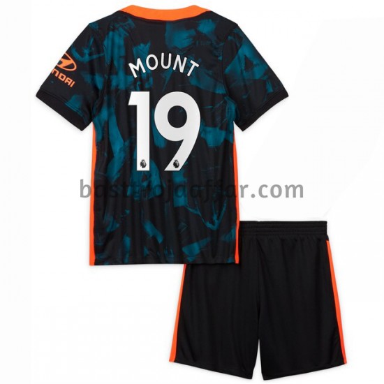 Chelsea Mason Mount 19 Barn Tredje Fotbollströja 2021-2022 Kortärmad