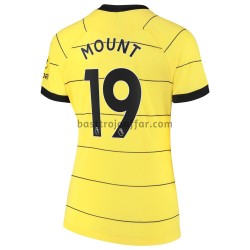 Chelsea Mason Mount 19 Dam Borta Fotbollströja 2021-2022 Kortärmad