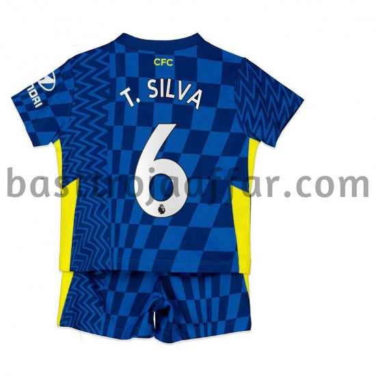 Chelsea T. Silva 6 Barn Hemma Fotbollströja 2021-2022 Kortärmad