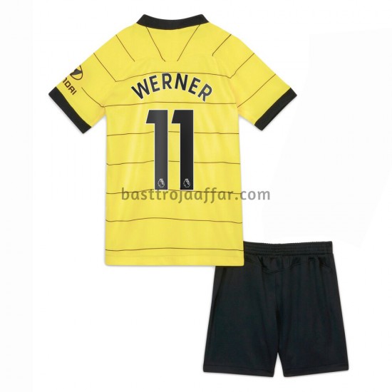 Chelsea Timo Werner 11 Barn Borta Fotbollströja 2021-2022 Kortärmad