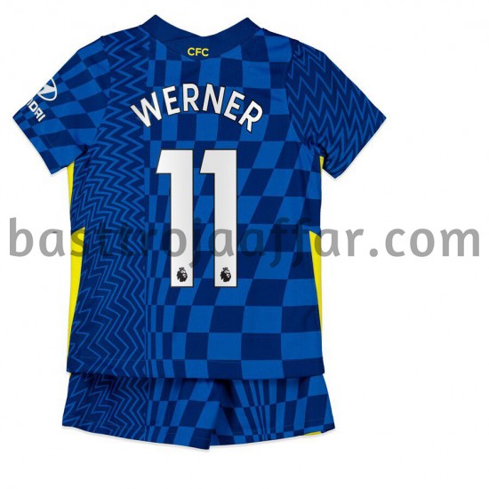 Chelsea Timo Werner 11 Barn Hemma Fotbollströja 2021-2022 Kortärmad