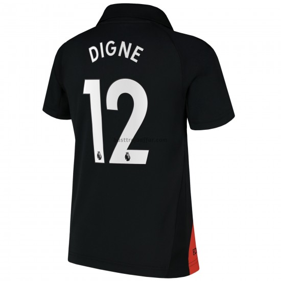 Everton Lucas Digne 12 Borta Fotbollströja 2021-2022 Kortärmad
